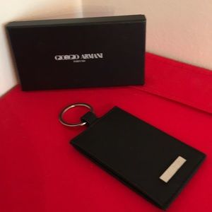 NWOT Giorgio Armani Parfums Keyring/card holder.